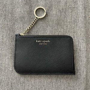 Card holder Kate Spade black leather
